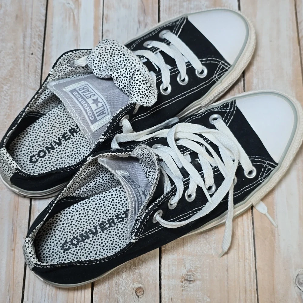 Converse Chuck Taylor All Star Double Tongue Low Tops Sz 9 - Picture 6 of 7